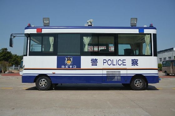 चीन 25 Km / H Mobile Police Command Vehicles Service Station 3G Wireless Transmission आपूर्तिकर्ता