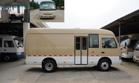 चीन 5 Gears Coaster Mini Bus Van , Aluminum Transport 15 Passenger Mini Bus आपूर्तिकर्ता