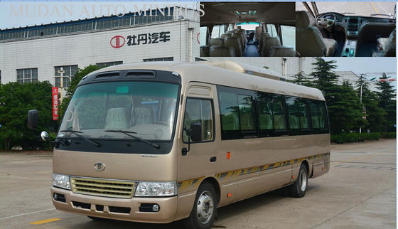 चीन 7.5 मीटर कोस्टर डीजल मिनी बस, स्कूल सिटी बस 2982cc विस्थापन आपूर्तिकर्ता