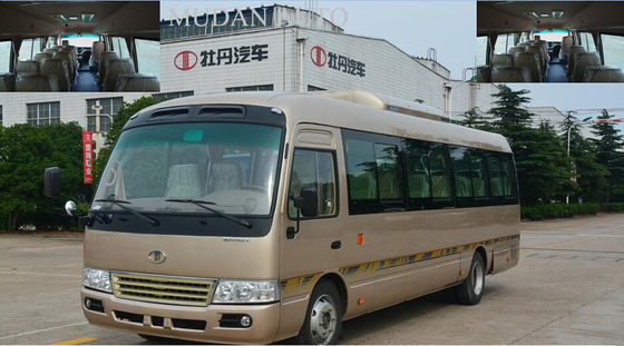 चीन Mudan Golden Star Minibus 30 Seater Sightseeing Tour Bus 2982cc Displacement आपूर्तिकर्ता