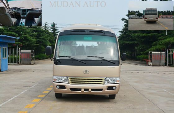 चीन Durable Toyota Coaster Minibus 24 Passenger Van Left Power Steering आपूर्तिकर्ता