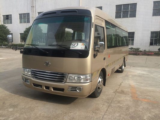 चीन Luxury Coaster Mini Bus / Diesel Coaster Vehicle Auto With ISUZU Engine JAC Chassis आपूर्तिकर्ता