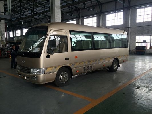 चीन Mitsubishi Rosa Leaf Spring Coaster Diesel Mini Bus JAC Chassis With Electric Horn आपूर्तिकर्ता